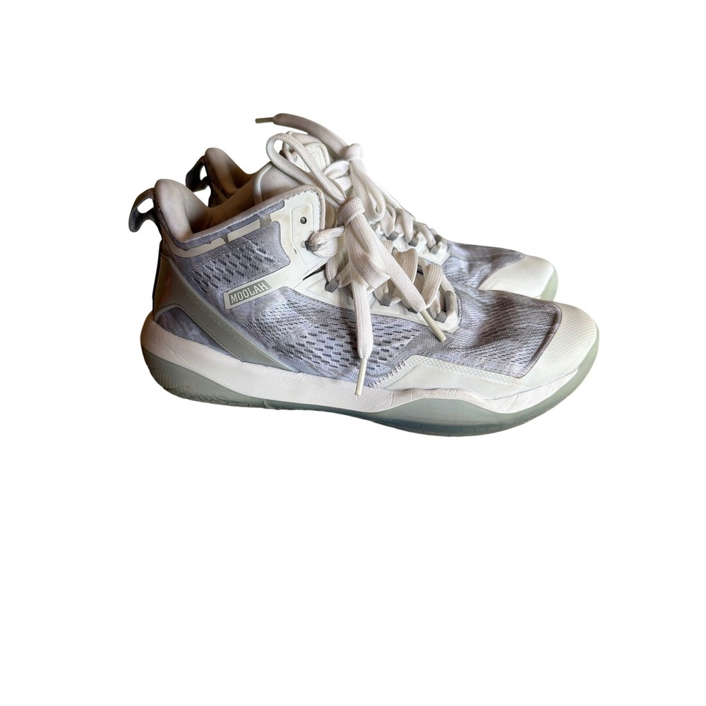 Moolah Kicks Basketball Shoes White Grey Neovolt Pro Mid 213006007 Womens 9.5